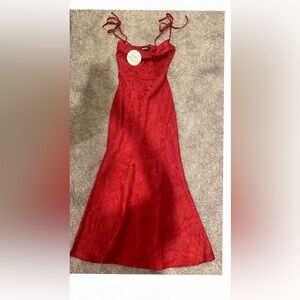 Elegant Red Evening Gown